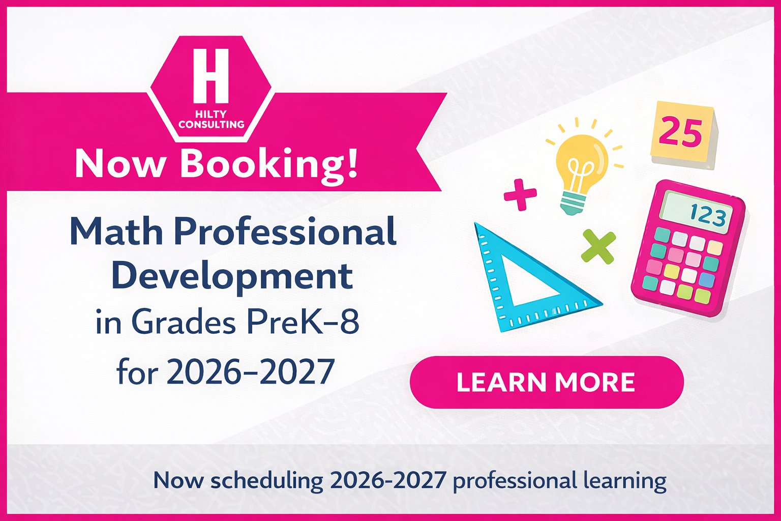 Now Booking Math Professional Development for the 2026–2027 School Year (PreK–8)