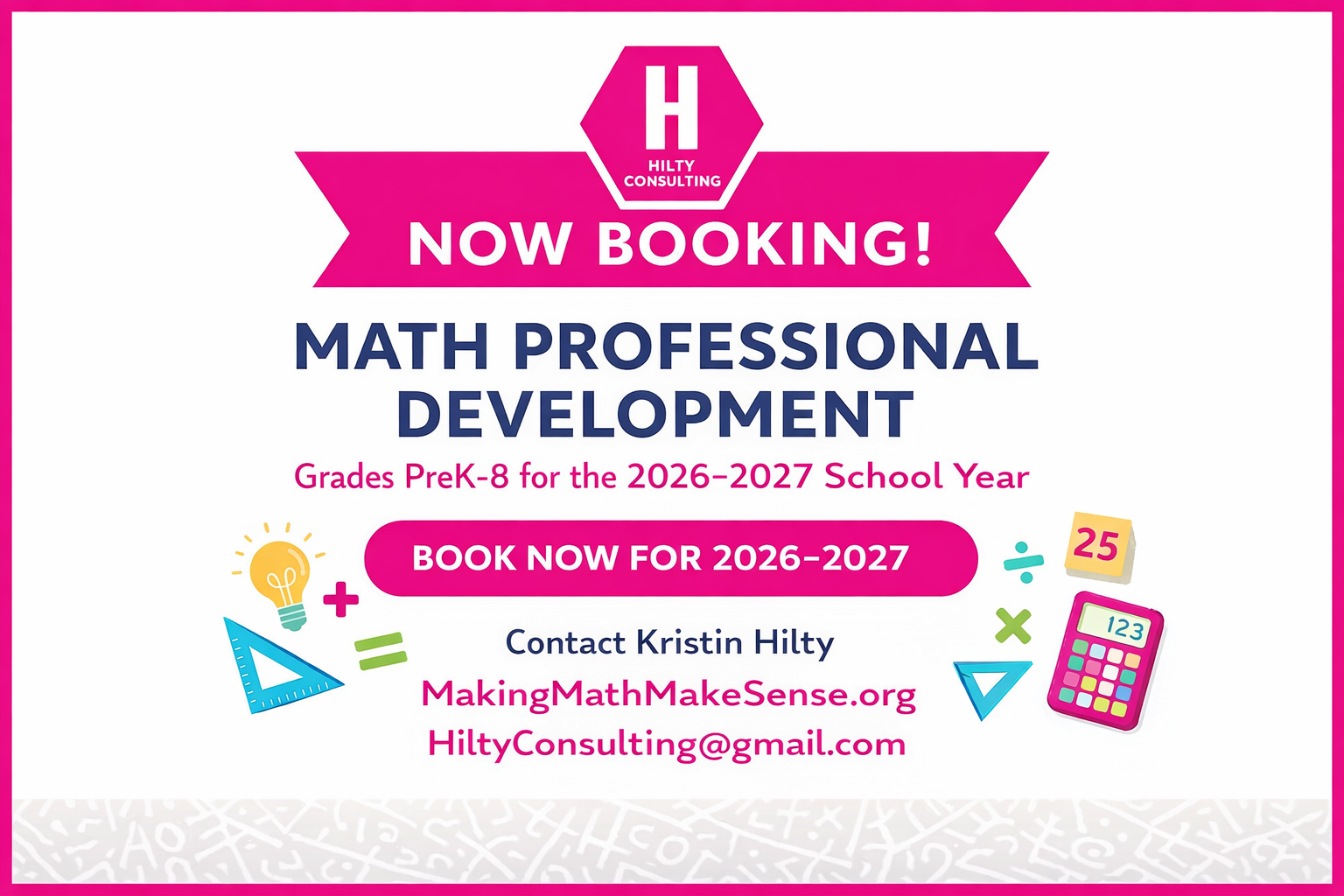 Now Booking Math Professional Development for the 2026–2027 School Year