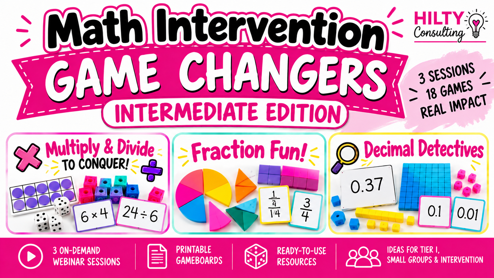 Math Intervention Game Changers: Intermediate Edition